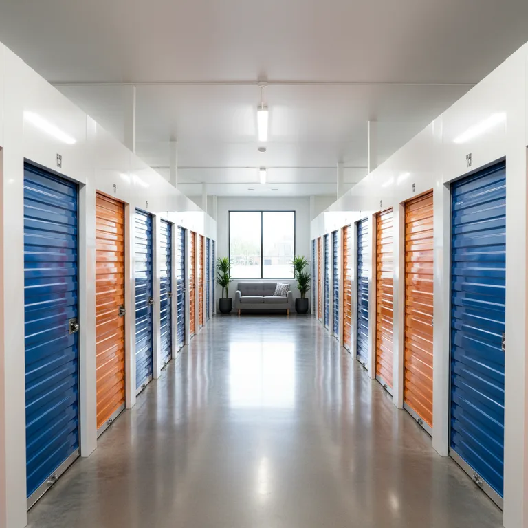 清潔なトランクルームの施設内